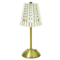 Lampes de table LED de luxe sans fil à piles, à intensité variable, rechargeables, avec abat-jour en cristal et diamants dorés vintage, pour restaurant
