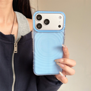 Custodia Protettiva Minimalista Elegante con Texture Trasparente a Onde d'Acqua per <span class=keywords><strong>iPhone</strong></span> 17 <span class=keywords><strong>Pro</strong></span> <span class=keywords><strong>Max</strong></span> 16 15 <span class=keywords><strong>14</strong></span>, Cornice Colorata - Product Image 6