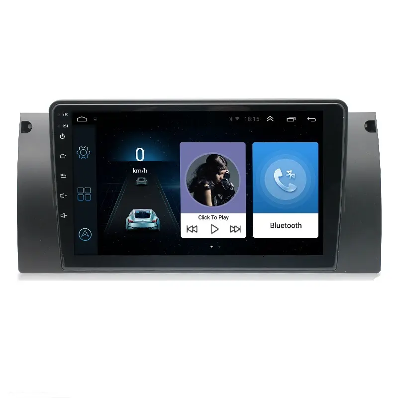 9 inç araba GPS multimedya radyo çalar BMW 1998-2006 için E39 E53 X5 M5 2DIN araba android müzik seti WIFI 2din araba Video oynatıcı