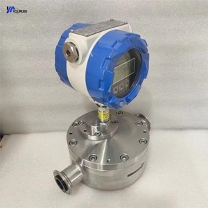 مقياس تدفق السوائل عالية اللزوجة من الفولاذ المقاوم للصدأ بتصميم تروس مع شاشة LCD رقمية وتوصيل بشفة لقياس معدلات التدفق - Product Image 2