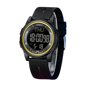 格安防水ファッションカスタムデジタルキッズウォッチメンズスポーツ腕時計reloj para hombre TIS5501