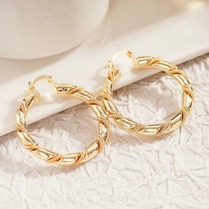 Orecchini a Cerchio Geometrici per Donne, Gioielli Eleganti e di Lusso alla Moda - Product Image 5