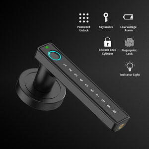 Double Latch Phần Cứng Chất Lượng Cao Vân Tay Thông Minh Số Kỹ Thuật Số Khóa Điện Tử Phòng Ngủ Khóa Cửa Gỗ - Product Image 5