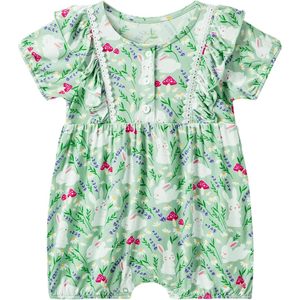 Romper de Bambú para Bebés Niñas, Manga Corta, Viscosa de Bambú, Transpirable, Lindo, para Uso Diario, Cintura Media - Product Image 1