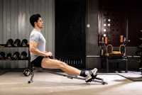 Máquina de Remo con Asiento de Acero y Resistencia Ajustable para Interiores BNcompany, Equipo de Gimnasio Plegable para Uso Doméstico para el Acondicionamiento Físico