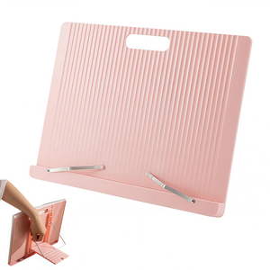 Soporte de plástico superestable de 5 posiciones, escritorio plegable y estantería para recetas de iPad, libros de texto, estante de almacenamiento ajustable - Product Image 1