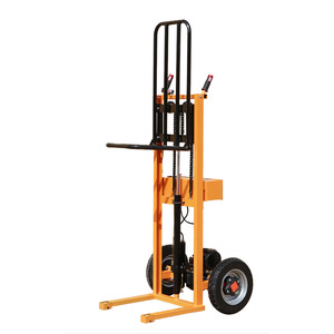 मिनी हाइड्रोलिक ट्रक उठाने क्रेन इलेक्ट्रिक हैंड पैलेट पोर्टेबल स्टेकर फोर्कलिफ्ट ट्रॉली ट्रक भारी शुल्क मूल्य - Product Image 3