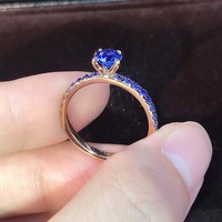 Bague de fiançailles simple en alliage plaqué argent, sertie de zircone cubique ronde à 4 griffes, style géométrique, idéale pour un cadeau