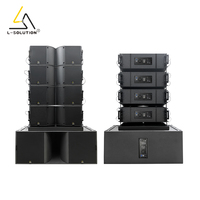 Conjunto de Altavoces Line Array 8+2 K212-A KS28-A Subwoofer de 2400W RMS con Estuches