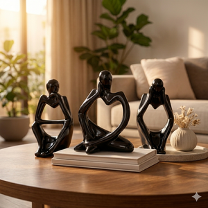 Conjunto de Estatuas de Pensadores Abstractos Modernos, Escultura de Resina de Lujo, Decoración Contemporánea para el Hogar, Figura Decorativa, Regalo - Product Image 5
