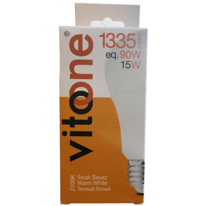 หลอดไฟ LED E27 15W 1335Lm 2700K แสงวอร์มไลท์ - Product Image 2