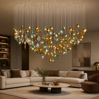 Lustre LED suspendu moderne de style nordique, design d'usine, pour décoration intérieure, hall d'hôtel, escalier