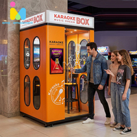 Harga Pabrik Booth KTV Mini 2 Orang Kedap Suara Pod Bernyanyi Mesin Karaoke Koin dengan Fungsi Rekaman