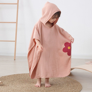 Toalla de playa con capucha Poncho para niños <span class=keywords><strong>Bata</strong></span> cambiante Niños Logotipo personalizado - Product Image 2