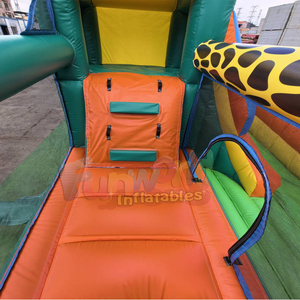 Castillo inflable comercial para niños, tipo chateau, con tobogán, para uso en exteriores. - Product Image 5