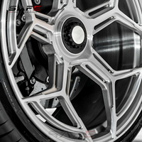 Jantes forgées monobloc personnalisées à blocage central, finition usinée argentée, 20, 21, 22 pouces, 5x130 pour Porsche 911 992 Turbo GT3 Taycan Panamera