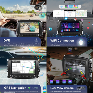 Podofo 7 pouces 4 + 64G 2 Din Android autoradio pour <span class=keywords><strong>Fiat</strong></span> 500L 2013-2019 sans fil Carplay/Android Auto IPS BT GPS WiFi vente en gros - Product Image 2