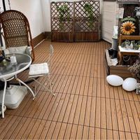 Facile à installer Carrelage de bricolage en plastique WPC adapté aux hôtels, aux parcs, aux salles de bain et aux espaces extérieurs
