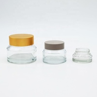 Pot à crème réutilisable et portable pour crème pour les yeux, crème pour le visage et crème de soin de la peau, personnalisable, 50g, 30g, 15g