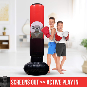 Sac de <span class=keywords><strong>boxe</strong></span> gonflable autonome en PVC personnalisé en usine pour enfants Support de <span class=keywords><strong>boxe</strong></span> gratuit rempli d'eau et d'air inclus - Product Image 4