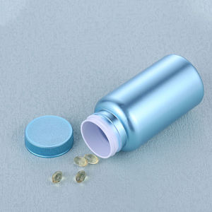 Rỗng cứng vật nuôi mạ Gel thuốc viên vitamin viên nang rắn rỗng Gummy chai với vít mũ chai màu xanh - Product Image 2