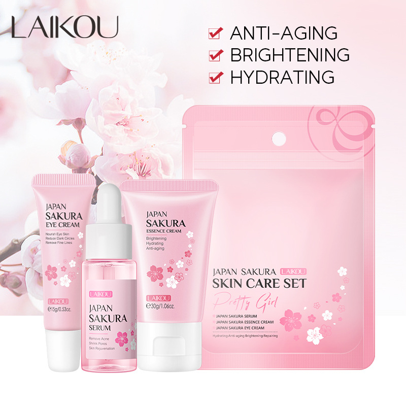 LAIKOU Sakura Skin Care Set - Moisturizing & Brightening