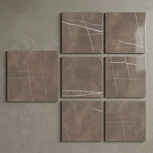 Azulejos de Porcelana Pulpi Choco 800x800mm, Totalmente Pulidos y Esmaltados, Efecto Mármol Chocolate para Pisos - Product Image 1