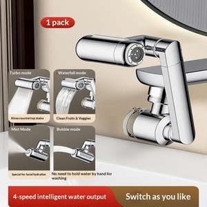 Prolongateur de Robinet Universel de Luxe Léger avec Bras Mécanique Filtrant, Électroplaqué, Anti-éclaboussures, pour <span class=keywords><strong>Lavabo</strong></span> de Salle de Bain, Bec Pivotant - Product Image 6