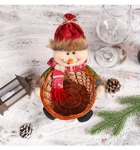 Christmas Decorations Christmas Candy Baskets Plush Toy <strong>Crib</strong> Children's Gift Box Christmas Decoration - Product Image 6