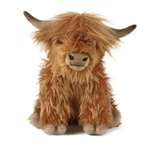 Juguete de Peluche Personalizado de Vaca de las Tierras Altas de 9 Pulgadas, Estilo Natural - Product Image 2