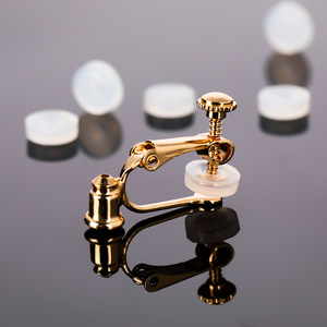 Silicone Ear Clip Pads Round Screw Type For Clip-on <b>Earrings</b> Unisex Everyday Wear - Product Image 2