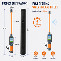 Lecteur RFID portable longue portée pour animaux 134,2 kHz HDX FDX-B – Vente en gros – Lecteur d'identification USB pour bovins, bétail et animaux de compagnie (lecteur d'étiquettes auriculaires)