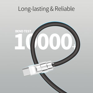 สายชาร์จ USB-C ซิลิโคนแบบ2-in-1สำหรับ <span class=keywords><strong>iPhone</strong></span> 16/15/14/<span class=keywords><strong>13</strong></span>/12/11/8/7 Pd 100W/27W iOS และการใช้ในรถยนต์ - Product Image 5