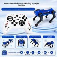 Robot chien quadrupède intelligent programmable pour enfants, contrôlé par la voix, en plastique, électrique, jouet éducatif STEM pour garçons