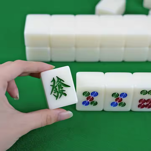 Custom 88 Mahjong azulejos acrílico de alta calidad Malasia Mahjong Set Juego de mesa OEM ODM Embalaje hecho en China - Product Image 5