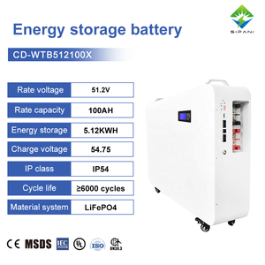 Precio de Fábrica, Sistema de Almacenamiento de Energía Doméstica de 51.2V, Batería Lifepo4 de 5kw y 100AH, Batería de Fosfato de Hierro y Litio para Sistema Solar - Product Image 1