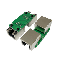 Prise réseau 8P8C 1 à 1 prise trapézoïdale rj45 cat5 cat6 prise modulaire connecteur droit répartiteur rj45 adaptateur connecteur cat5e