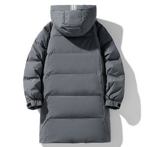 Doudoune à capuche pour couples, manteau long en duvet de canard blanc 90% pour homme et femme, nouvelle collection mode homme GB - Product Image 2