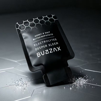 Sachet d'emballage liquide en aluminium mat à trois soudures latérales de forme irrégulière imprimé sur mesure pour boisson électrolytique et liquide énergétique