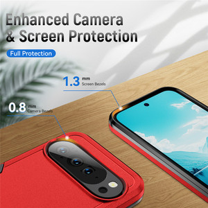 Étui de protection pour téléphone à double couche antidérapant et résistant pour Google Pixel 10 Pro XL 9 <span class=keywords><strong>8</strong></span> Pro TPU+PC Anti-rayures et antichoc - Product Image 3