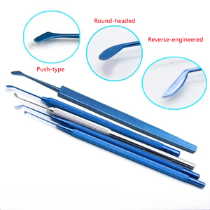 Raspador Corneano para Oftalmologia, Raspador Epitelial Corneano, Retrator de Pálpebra Corneano, Separador de Inserção de Ponta Redonda Estilo Invertido - Product Image 3