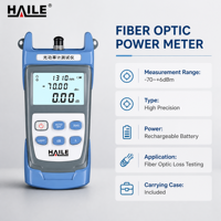 Compteur de puissance optique rechargeable, testeur de perte de fibre optique haute précision (-70~+6dBm), avec batterie et sacoche, 1 unité