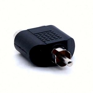 Adattatore Sdoppiatore a <span class=keywords><strong>Y</strong></span> da 1 RCA Maschio a 2 RCA Femmina, Connettore Phono Lotus a Jack RCA, Adattatore Maschio e Femmina in PVC - Product Image 2