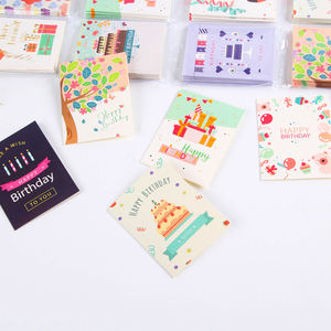 Mini biglietti d'<span class=keywords><strong>auguri</strong></span> stampati personalizzati <span class=keywords><strong>di</strong></span> nuova fantasia 96 pezzi che piegano biglietti d'<span class=keywords><strong>auguri</strong></span> <span class=keywords><strong>di</strong></span> <span class=keywords><strong>buon</strong></span> <span class=keywords><strong>compleanno</strong></span> per <span class=keywords><strong>bambini</strong></span> - Product Image 4