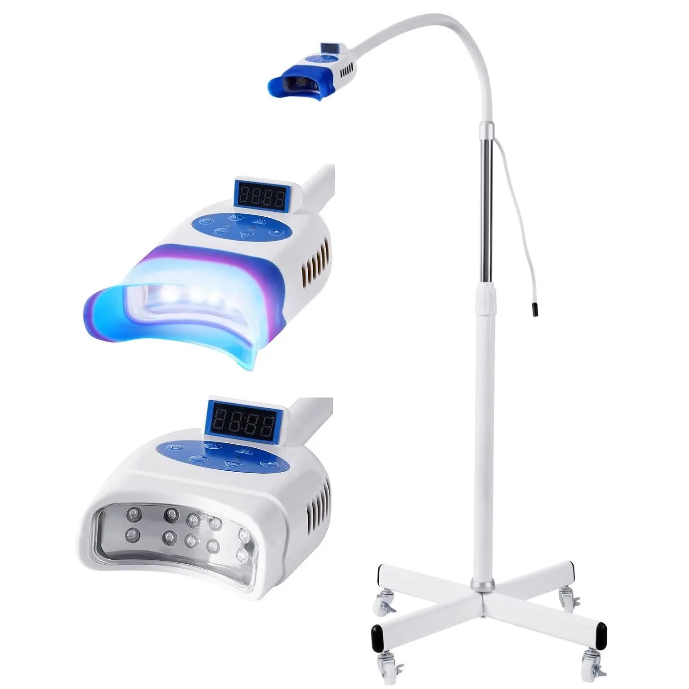 Máquina de luz blanqueadora Dental móvil, blanqueador Dental profesional, 36W, 10 LED, luz fría, acelerador, lámpara LED