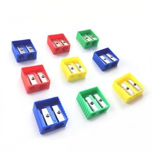 Sacapuntas de Plástico Duraderos al por Mayor, Diseño de 2 Orificios, Regalos de Papelería para Niños - Product Image 4