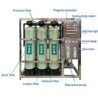 Équipement de purification d'eau industriel 500-1000 LPH, système d'osmose inverse, machine de purification d'eau pure, station de traitement d'eau RO