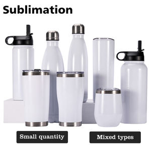<span class=keywords><strong>Petite</strong></span> <span class=keywords><strong>quantité</strong></span> personnalisée meilleur prix articles mélangés stocks sublimation bouteille d'eau blancs tasse 20oz gobelets - Product Image 2