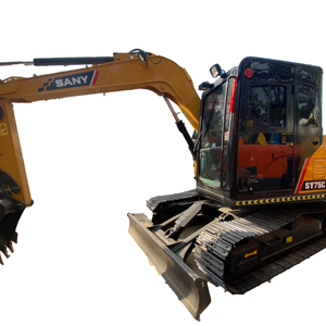 Excavadora SANY SY75C usada 90% nueva Mini excavadora de 7 toneladas movimiento de tierras EE. UU. hizo buen estado motor incluido - Product Image 1