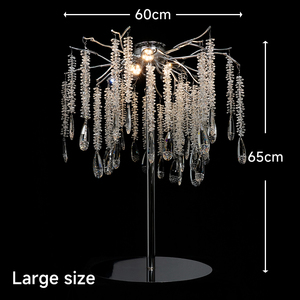 Centres de <span class=keywords><strong>table</strong></span> de luxe fleur support d'arbre en métal décor de mariage en cristal décor de fête avec télécommande - Product Image 2